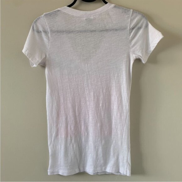 Pink Victoria’s Secret Sequin Letter T-shirt Short sleeve Y2K 2000s White XS - Picture 12 of 12